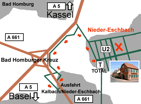  Anfahrt nach Nieder-Eschbach 